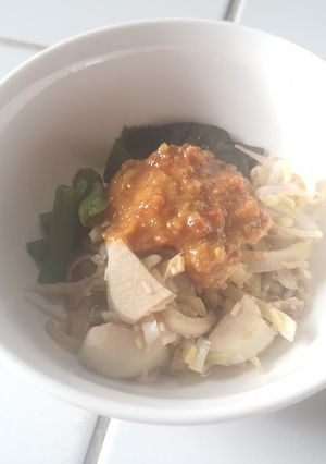 Foto resep Pecel jantung pisang