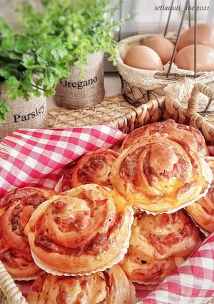 Foto resep Ham & Cheese Bread Garlic Butter