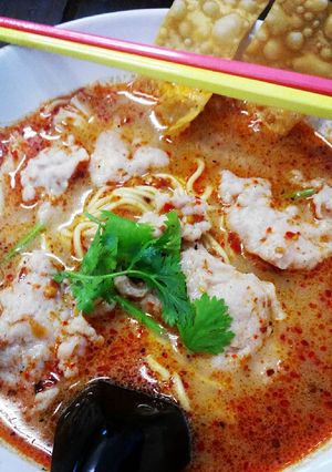 รูปของ ก๋วยเตี๋ยวต้มยำหมูเด้งน้ำข้น