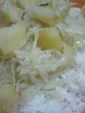 Waru stew with cabbage