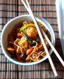 Ramen con i gamberetti
