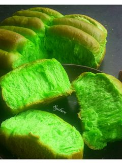 Foto resep Roti Sobek Pandan Overnight Soft Bun