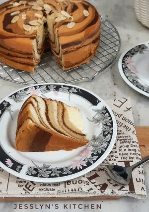 Foto resep Zebra Cake Putih Telur