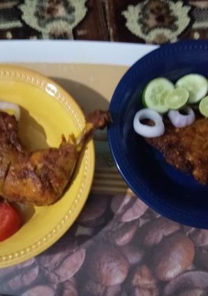 A picture of Chicken in oven..#eid k pakwan.