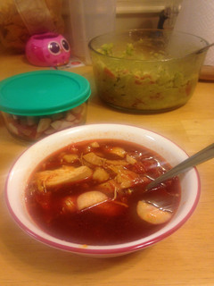 Una foto de Pozole Rojo