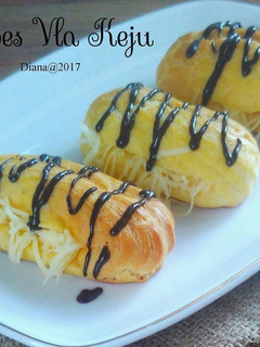 Foto resep Soes vla keju (cheese pastry cream choux pastry)