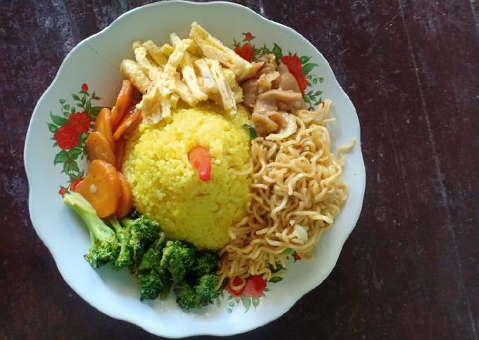 Nasi Kuning rice cooker Sederhana