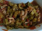 Gambar tumis pare daging