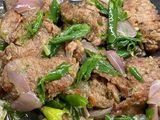 Daging batokok cabe hijau