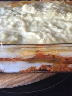 Una foto de Moussaka con Bechamel de Coliflor