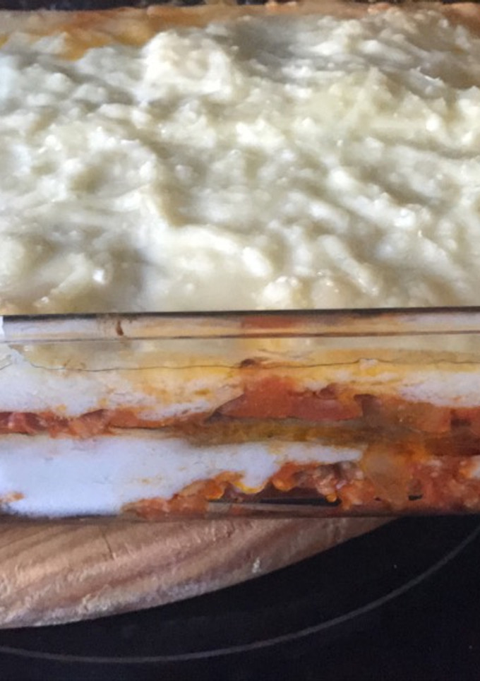 Una foto de Moussaka con Bechamel de Coliflor