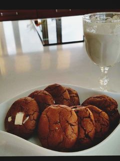 Φωτογραφία της συνταγής Μαύρα american cookies