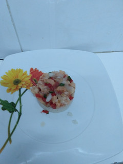 Una foto de Ceviche de Salmón y Bacalao