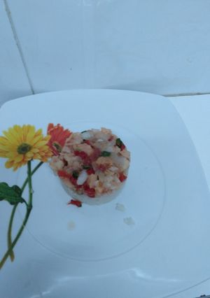 Una foto de Ceviche de Salmón y Bacalao