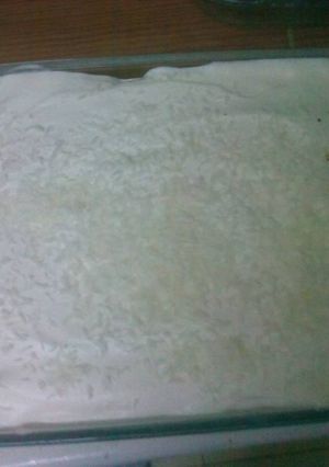 صورة لوصفة حلى السميد مع الكريمة