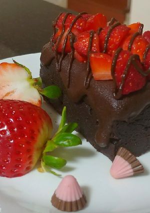 A picture of Fudgy Mascarpone Brownie.