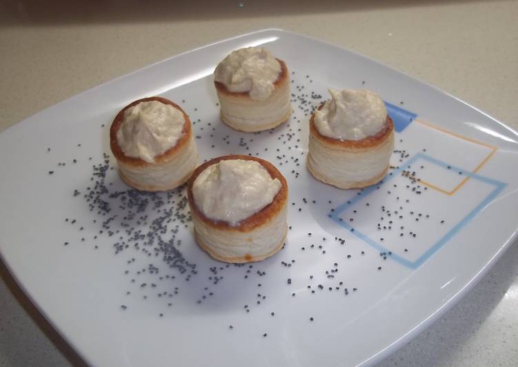 Volovanes de hummus