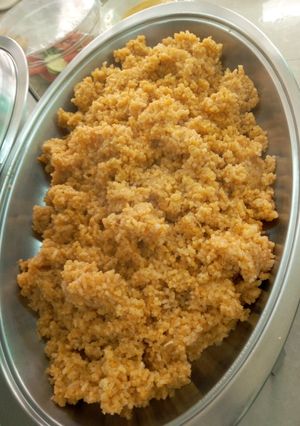 A picture of Braised tumeric rice.