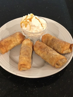 A picture of Apple Pie Egg rolls.