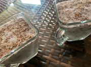 Una foto de pudin de leche de coco