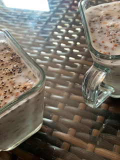 Una foto de Pudin de chía con leche de coco
