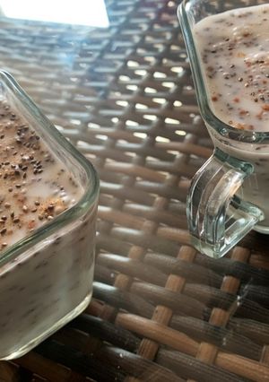 Una foto de Pudin de chía con leche de coco