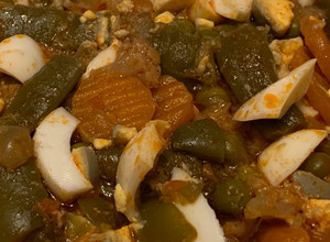 Foto principal de Menestra de verduras congeladas con huevo cocido