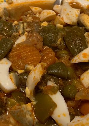 Foto principal de Menestra de verduras congeladas con huevo cocido