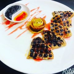 A picture of Whole wheat waffles.