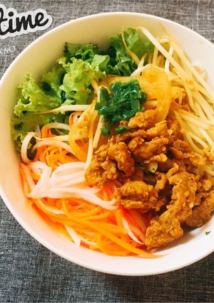 Hình của món Bún thịt xào Phan Thiết.