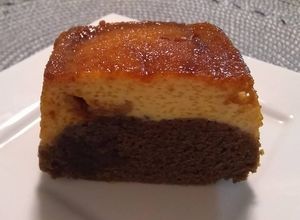 Una foto de Chocoflan