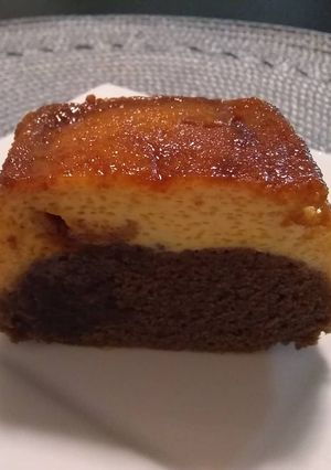 Una foto de Chocoflan