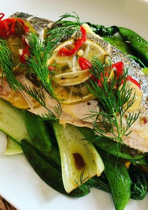 A picture of Fragrant Sea Bass ‘En Papillote’.