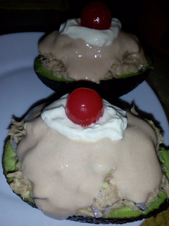 Una foto de Aguacates rellenos a la Canaria