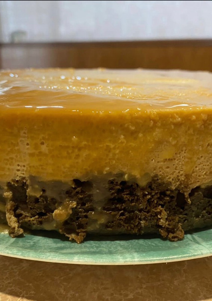 Una foto de Choco -Flan Pastel Imposible