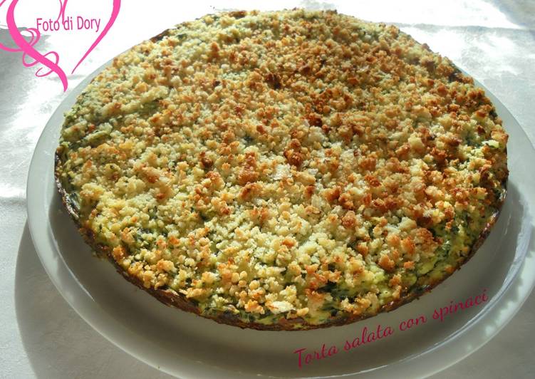 Torta salata con spinaci
