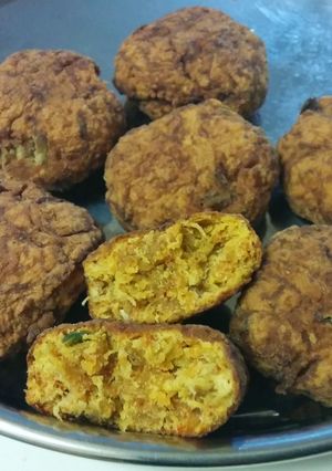 A picture of Lauki Pakoda.