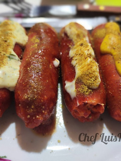 Una foto de Salchichas a la Jumbo Curry... LuisFy