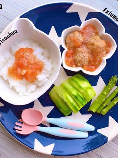Hình của món Xíu mại sốt cà chua - ăn dặm.