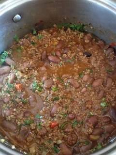 A picture of Chilli Beans and Minced Meat.