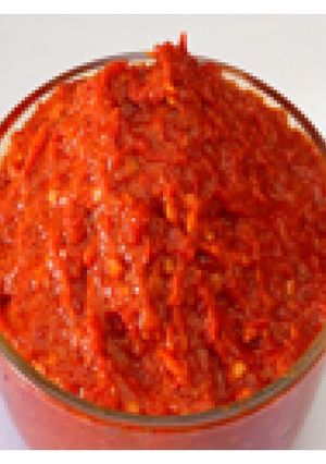 A picture of Red chilly pickle.