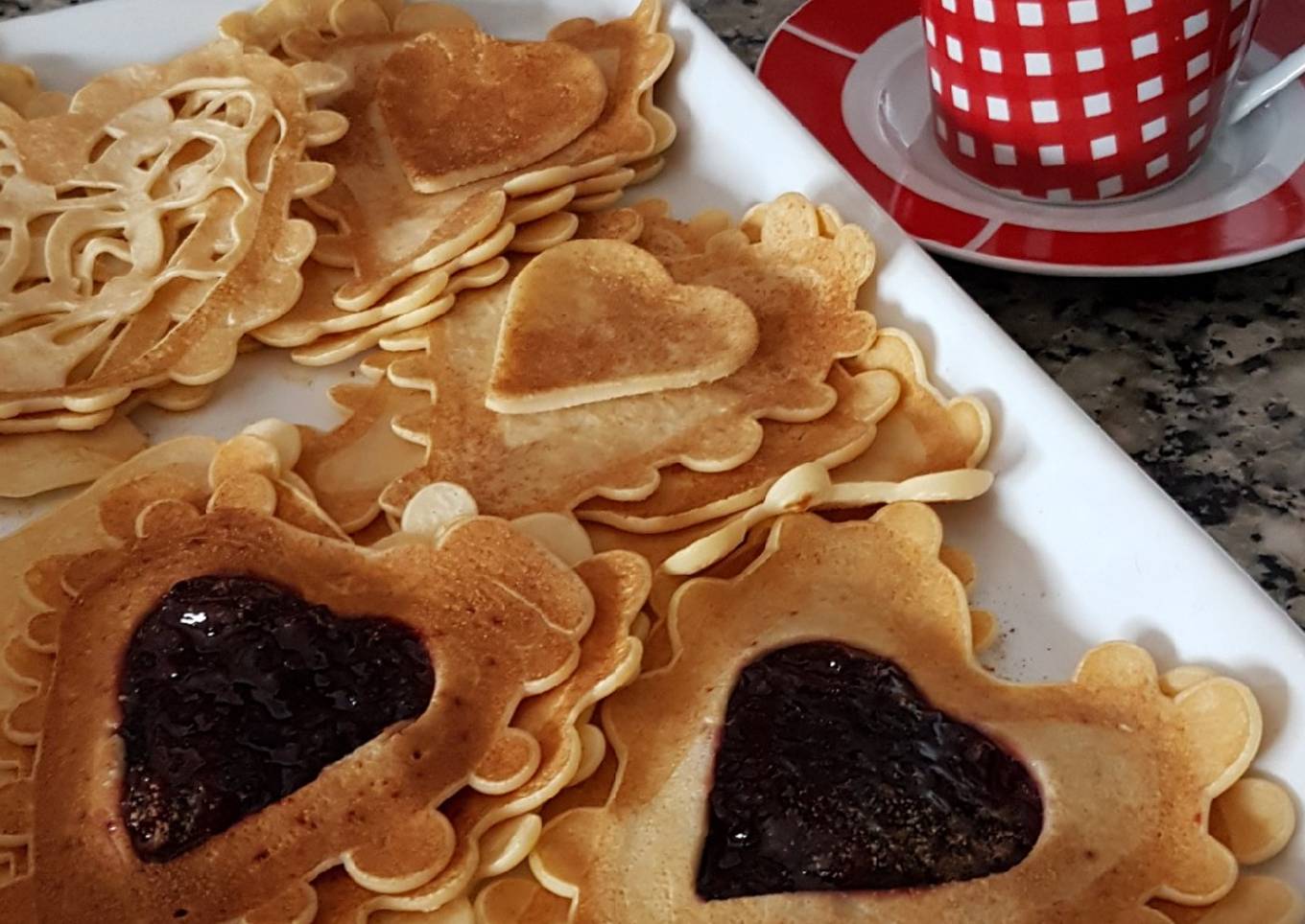 Tortitas con corazón ♥