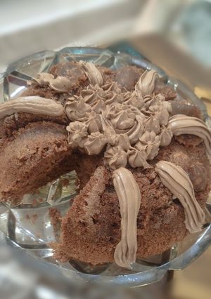 عکسی از دستور کیک شکلاتی اسفنجی بدون شیر