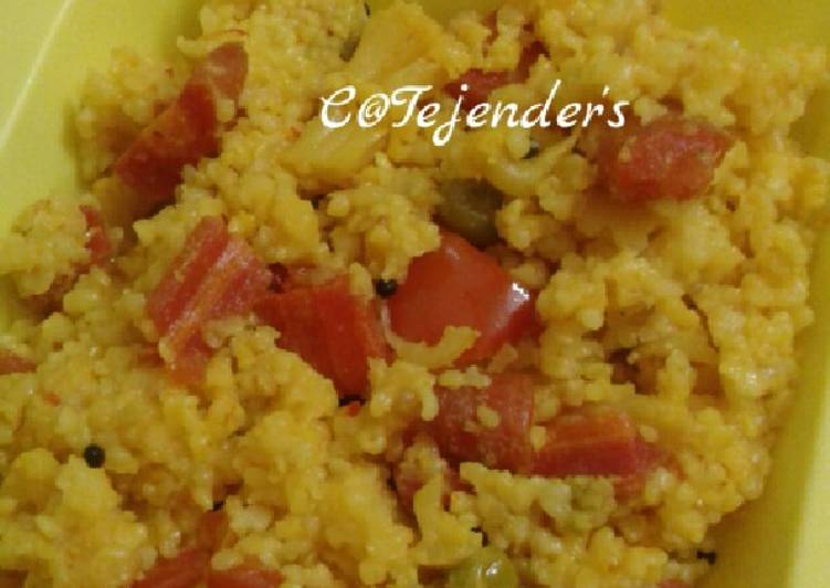 Recipe of Ultimate BLISSFUL MIXED KHICHDI(with Italian flavours)
