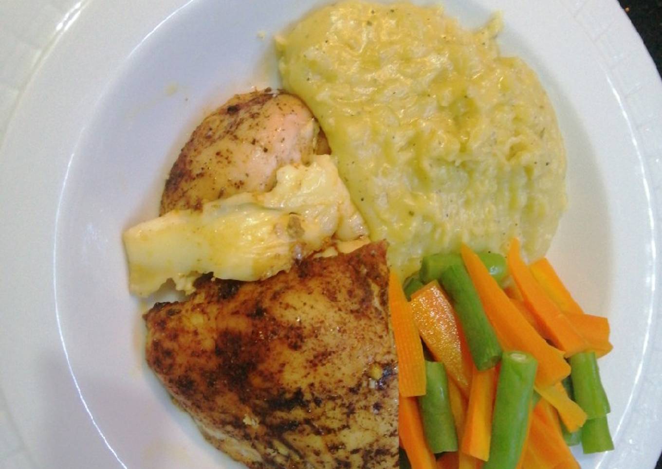 Chicken Steak with Mashed Potato