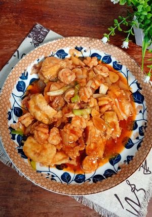 Foto resep Tahu Udang Asam Manis