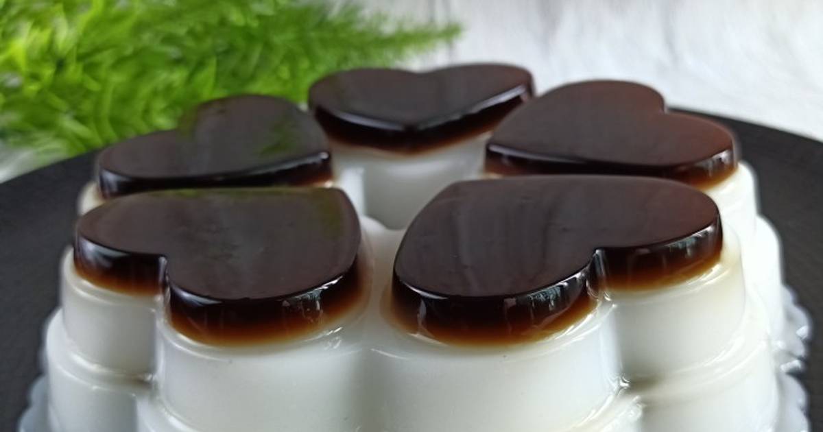 Resep Pudding Jelly Kelapa Muda Cincau Hitam oleh Isnawati Cookpad