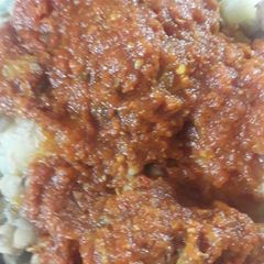 A picture of Beans, yam stew.