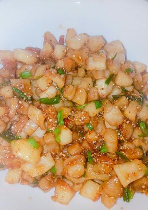 Hình của món Kho quẹt (Tóp mỡ).