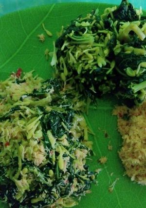 Foto resep Urap/anyang bunga pepaya